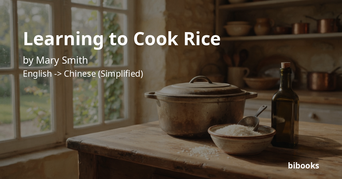 Learning to Cook Rice